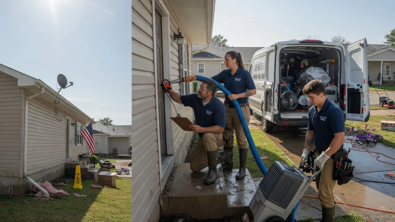 Ceiling Water Damage Restoration in Morrisonville, IL near me